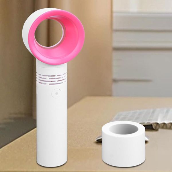 

electric fans zy portable usb rechargeable fan mini handheld bladeless household no leaf handy small airflow 3 speed level cooling