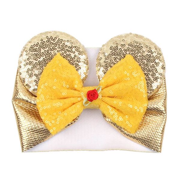 

girls hair accessories baby headbands kids accessory children halloween head bands bows childrens holiday party sequin headband b6979, Slivery;white