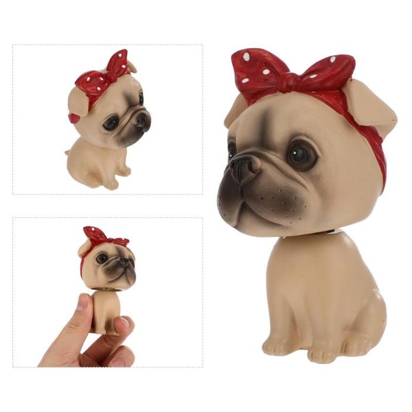 

1pc resin dog figurines car ornament deskdashboard decor interior decorations