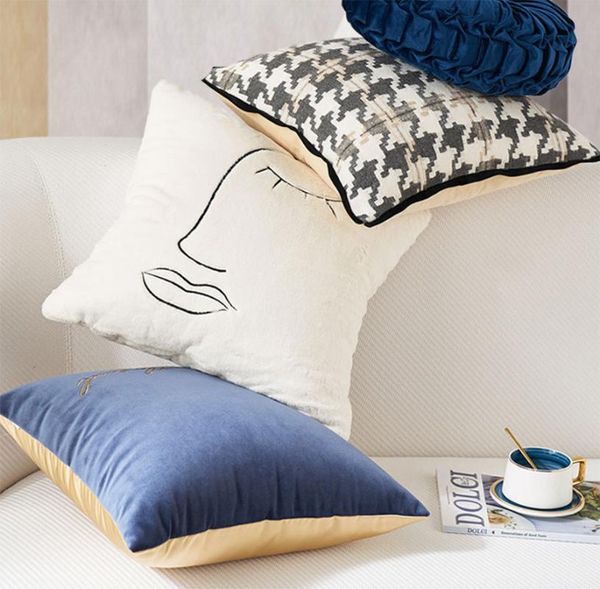 

cushion/decorative pillow fashion abstract design pillow/almofadas case,modern simple seat back cushion cover 30x50 45 50 60,decorative thro