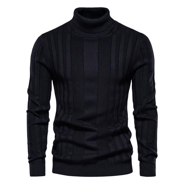 

men's sweaters men sweater solid fashion turtleneck shirt 2021 casual knitted color winter pullover mens cotton slim knitwear jacquard, White;black