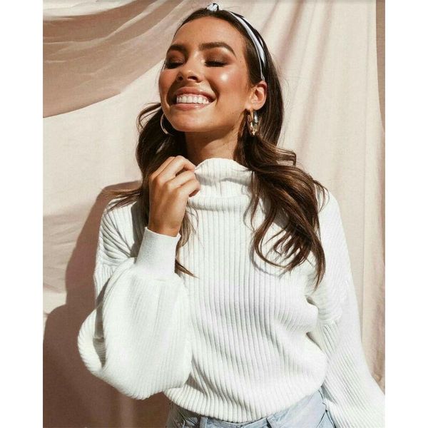 

women's sweaters women sweater long sleeve shirts blouse ladies sweatshirt jumper pullover /by, White;black