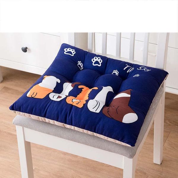 

cushion/decorative pillow soft crystal velvet non-slip cushion square chair pads thickened solid color cartoon printed tatami floor mat sofa