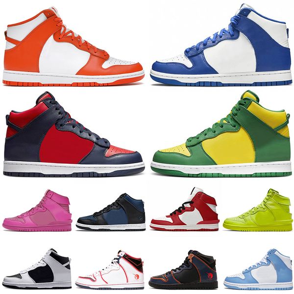 

2022 fashion high men womens casual shoes designer running project unicorn university blue red spartan green sports sneakers trainers size 1, White;red