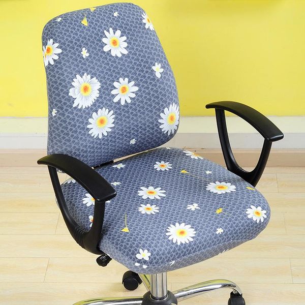 

chair covers microfine split cover office computer elastic seat spandex / polyester modern printed antifouling