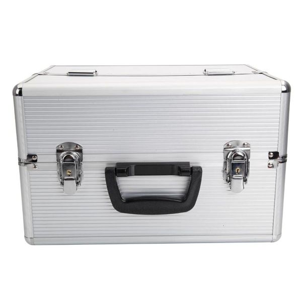 

portable white aluminum cosmetic case with key 180821120 bags & cases