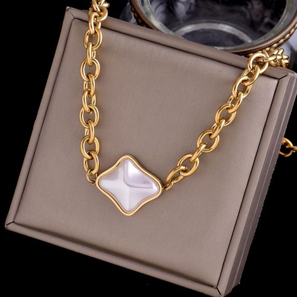 

chains 316l stainless steel fadeless lucky star temperament cold wind senior sense fritillary light luxury collarbone necklace chain, Silver