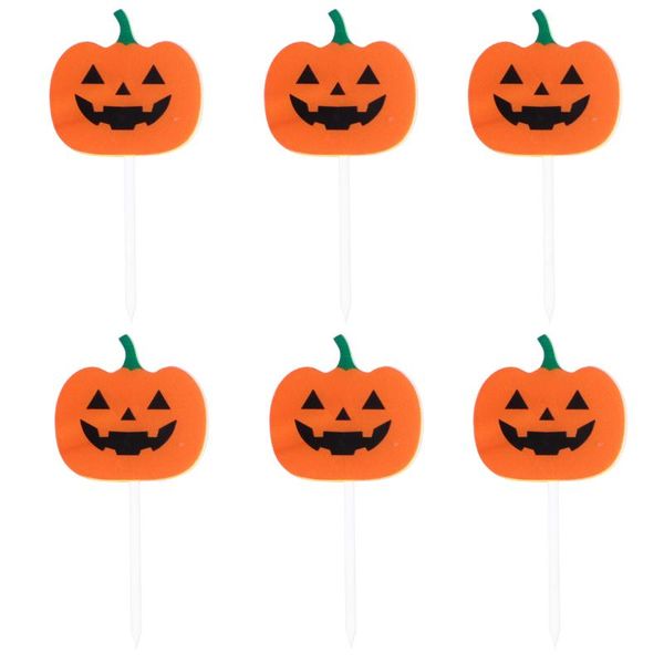 

other festive & party supplies 1 set 6 pcs pumpkin shape cake ers decorative acrylic picks
