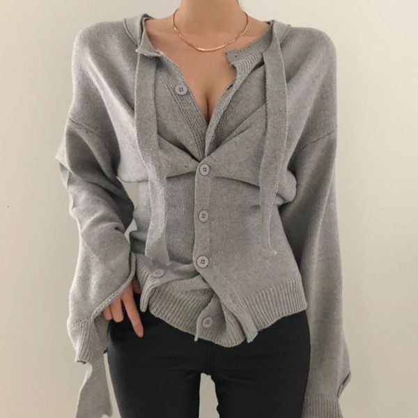

sweaters v-neck long sleeve knitting women gray sweater pullover, White;black