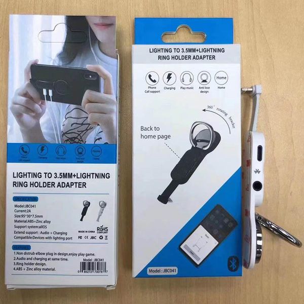 

gaming finger adapter 3 in 1 charging 3.5mm music audio add to home button for 11 pro max cell phone mounts & holders