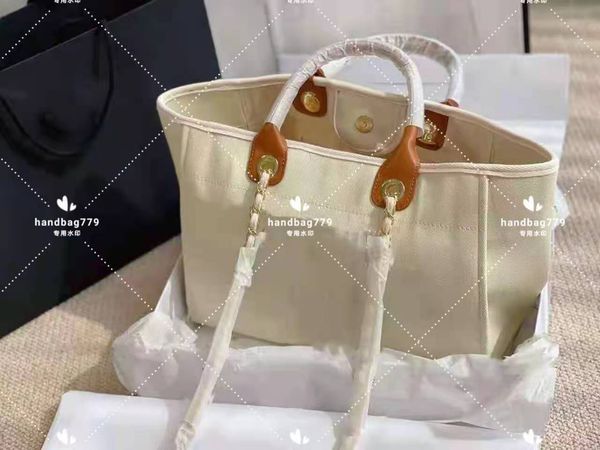 

high end design shopping bags pure unique pearl large capacity one shoulder sloping portable canvas beach bag a variety of color 38cm