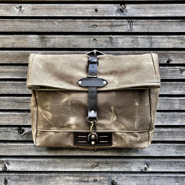 

outdoor bags vintage men's canvas leather messenger bag men casual crossbody for motorcycle