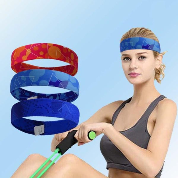 

breathable running cycling yoga dance fitness sports antiperspirant belt headband lycra sweat guide sweatband, Yellow;black