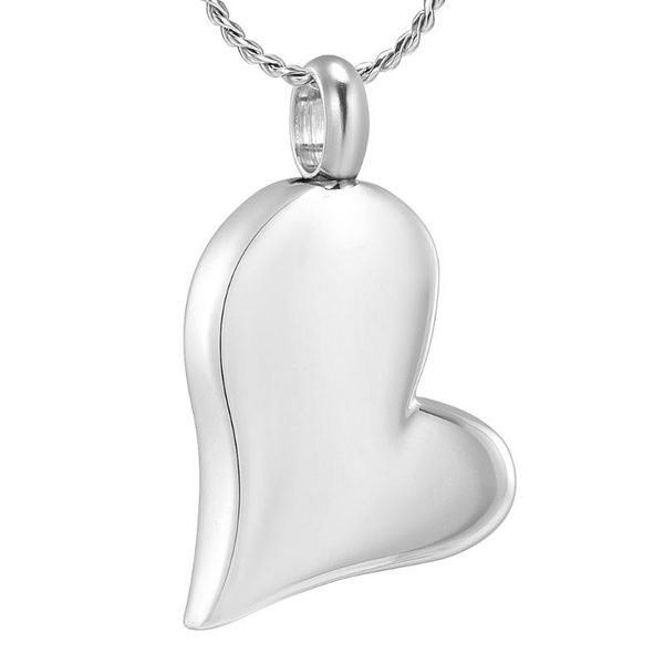 

chains forever in my heart cremation jewelry for ashes keepsake memorial urn necklace men women, Silver