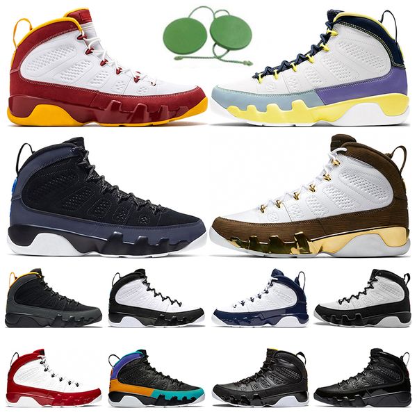 

basketball shoes 9 9s men trainers sports sneakers og change the world bred charcoal crawfish dream it gym red melo racer blue unc universit
