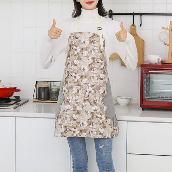 

aprons with two pockets comfortable no deformation cooking apron for dishwashing