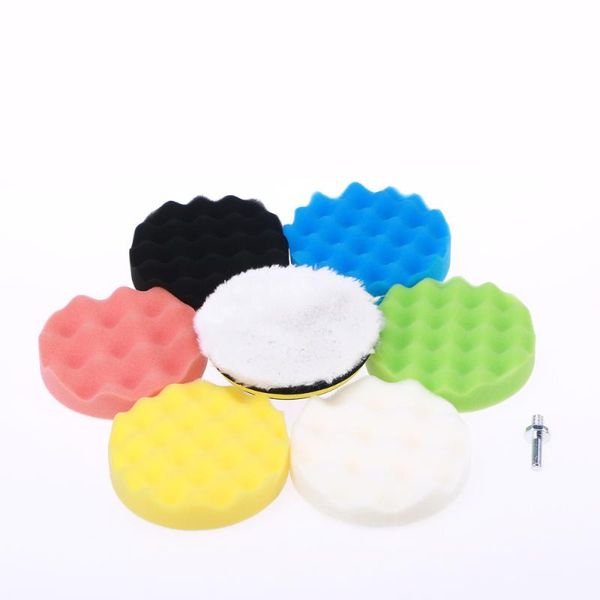 

5 inch buffing sponge polishing pad self-adhesive disc wool wax sanding kit for car care products