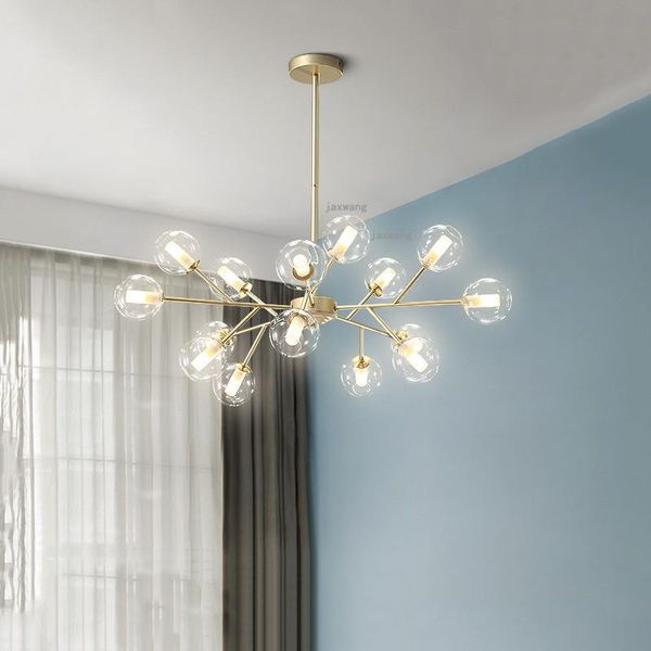 

chandeliers modern led chandelier glass light fixtures living room bedroom personality lighting lustre loft suspension luminaire