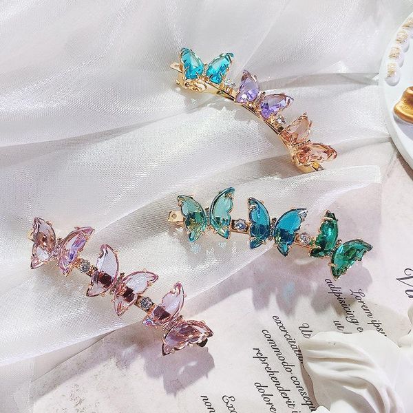 

girl pearl crystal hair clips temperament full diamond rhinestone elegant barrettes hairgrips women accessories 12, Slivery;white