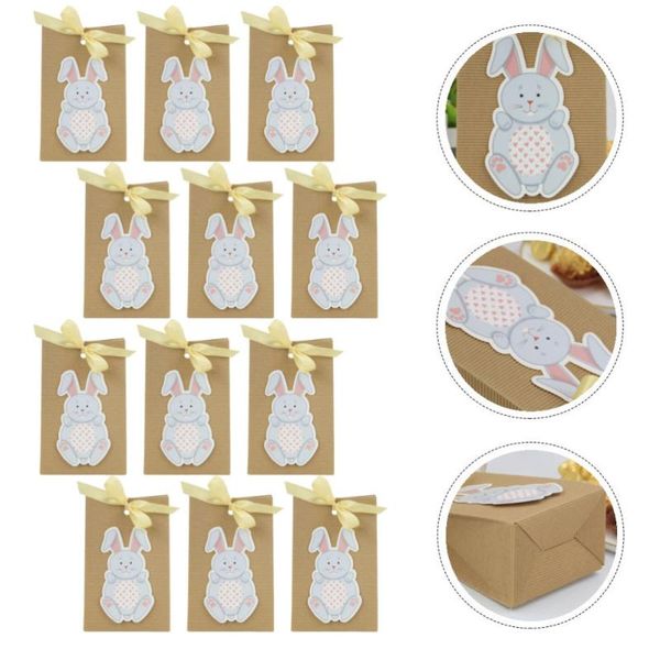 

gift wrap 12pcs easter themed packing box pattern kraft paper wrapping