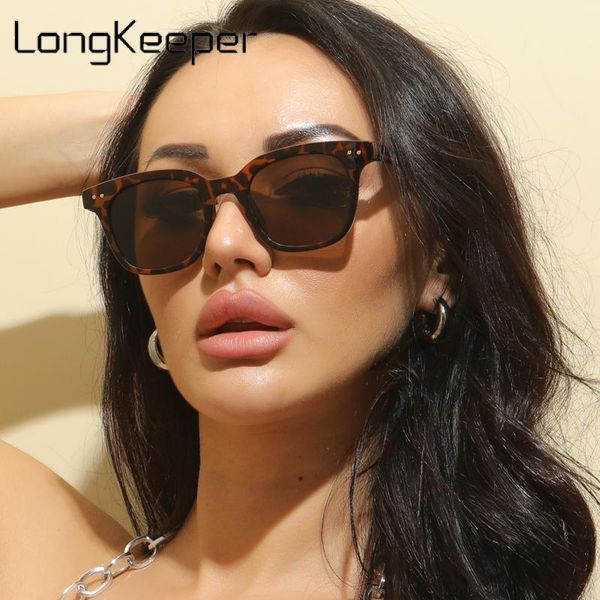 

classic square sunglasses women 2021 vintage fashion glasses black leopard sun female eyeglasses feminino, White;black