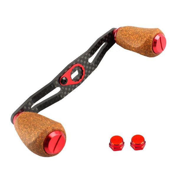 

baitcasting reels jitai carbon fiber fishing reel handle for baitcasting/spinning wheel durable wood rocker knobs tackle accessories