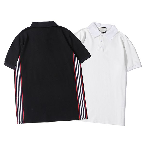 

pure color 100% cotton spandex fabric diamond fashion polo shirt s-xxl, White;black