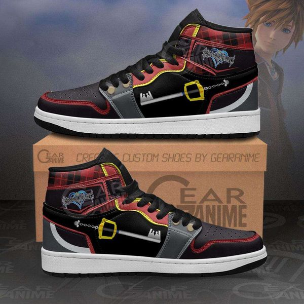 

kingdom hearts sora sword sneakers anime sport shoes