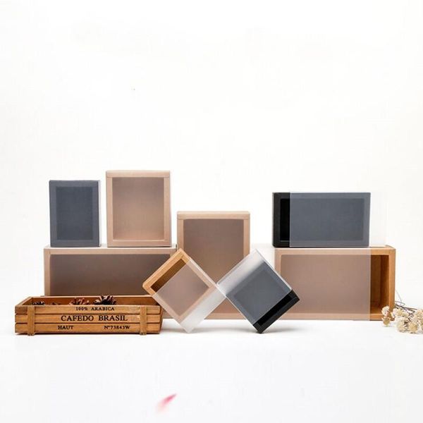 

gift wrap cute10pcs kraft paper drawer box frosted tea packaging custom thickened rectangular