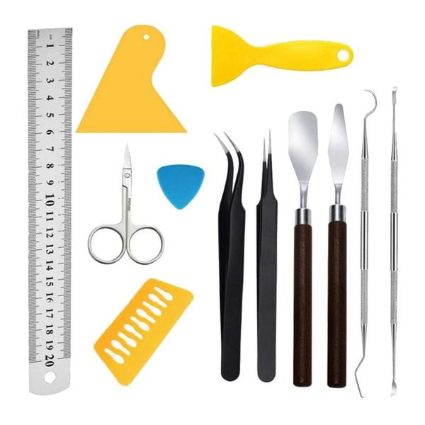 

12pcs craft weeding tools set basic tool for cricut cameos lettering