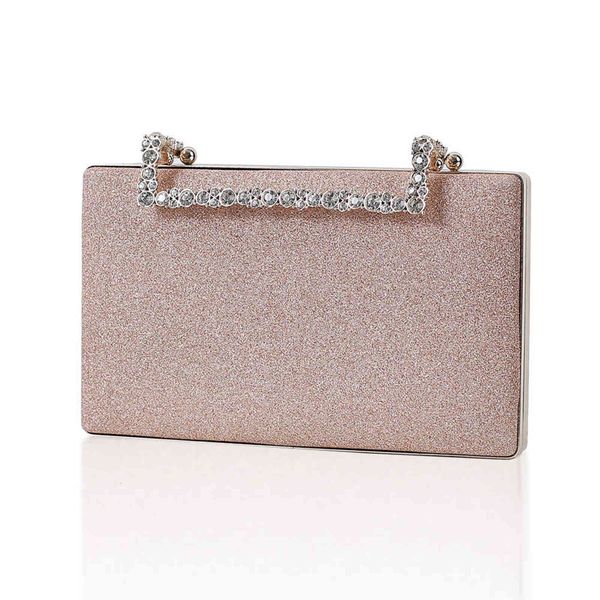 

bright pink party dinner bag diamond bride ess hand women's chain single shoulder