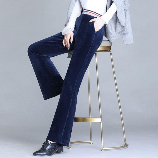 

women's pants & capris high waisted wide leg casual loose black palazzo trousers spring autumn pleuche velvet for women, Black;white