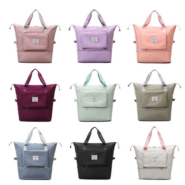 

storage bags women shoulder large capacity waterproof foldable bag oxford cloth travel durable multifunction fashion