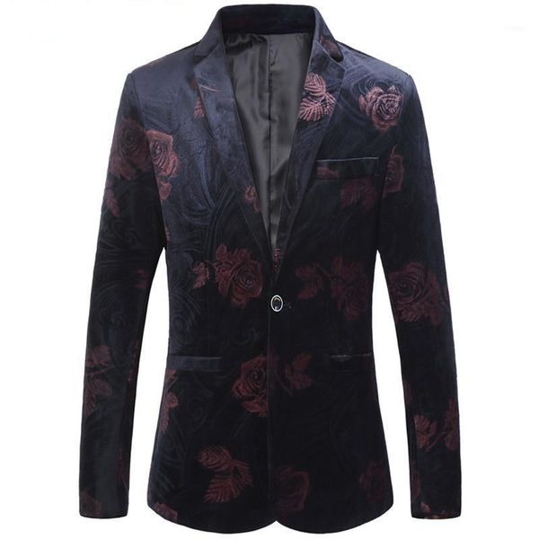 

men's suits & blazers and coat jackets flower blazer for men jacket floral slim fit blue red, White;black