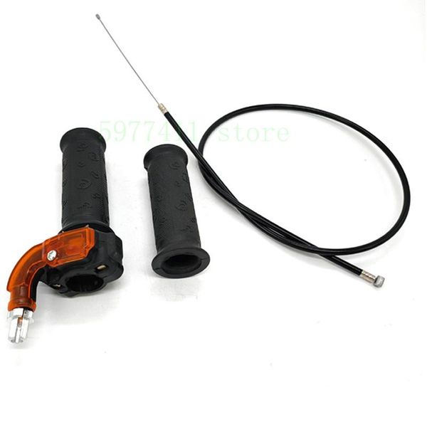 

handlebars twist throttle accelerator grip + cable for 47cc 49cc mini dirt bike quad pocket s13