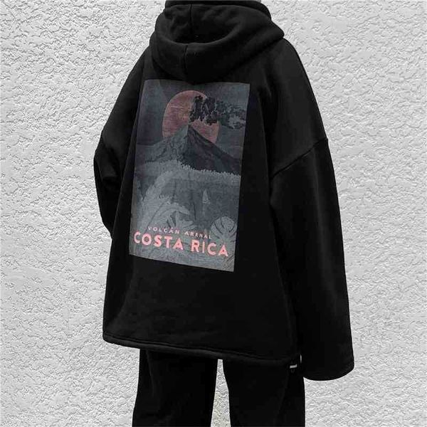 

Weiyi men's 2021 new chic fashion brand hooded hiphop coat, Black