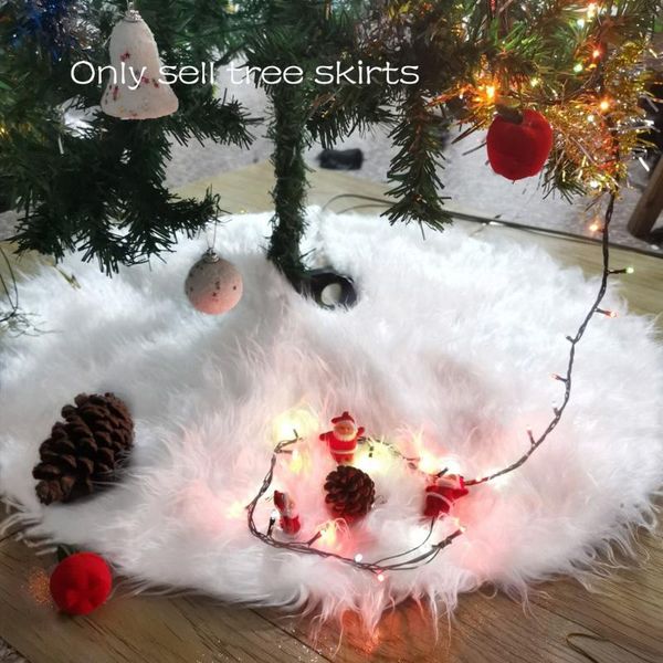 

christmas decorations snowflake tree decor white skirt fur for xmas high quality