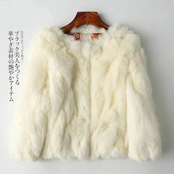 

women's fur & faux coat women's winter warm jacket with oversized artificial short overcoat female long sleeves, Black