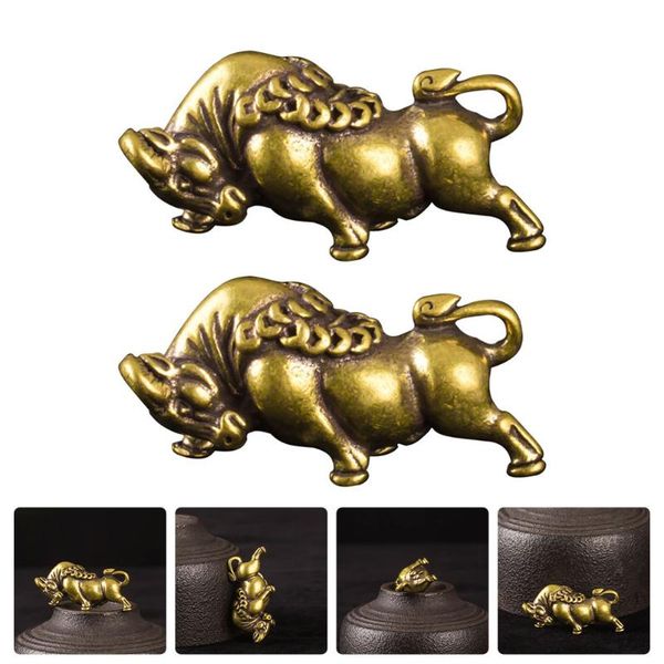 

decorative objects & figurines 2pcs diy keychain charm exquisite calf modeling craft decor housewarming gift