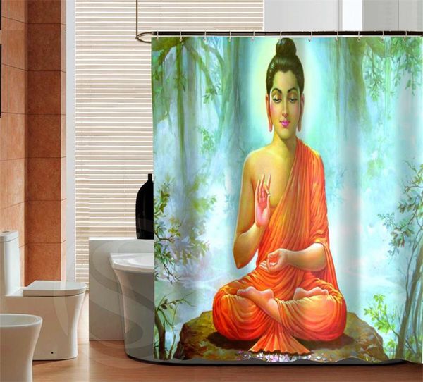 

shower curtains fashion buddha custom curtain bathroom decor bath
