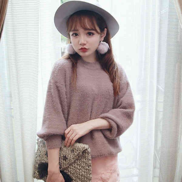 

lolita princs sweater, bobon21wool envelope, warm, n , soft, almost t1295, sweater level, White;black