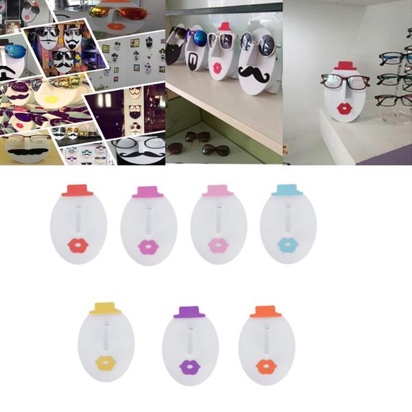 

jewelry pouches, bags female face glasses sunglasses spectacle display stand holder rack, Pink;blue