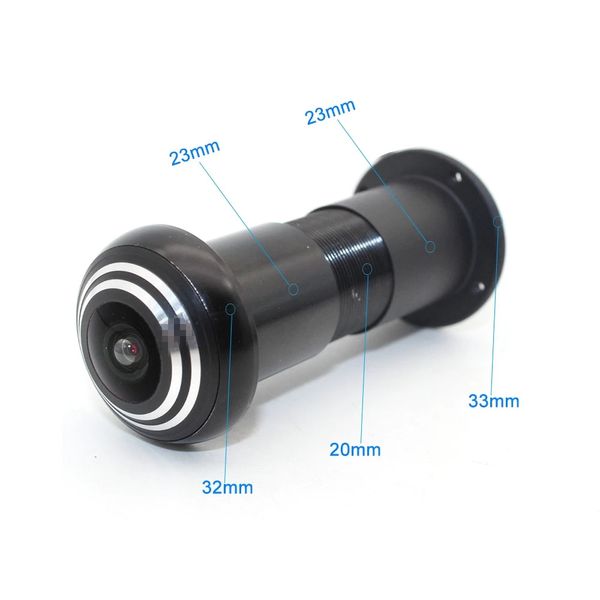 DC 5V wireless hd 1080p mini câmera porta wifi fisheye ip grande angular lente rede p2p onvif olho mágico segurança