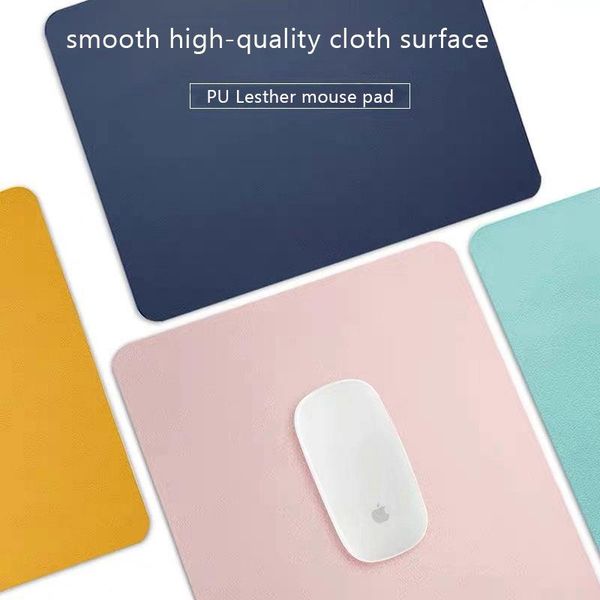 

mouse pads & wrist rests bubm dual-sided pad waterproof pu leather mousepads office gaming mat for lap computer pc