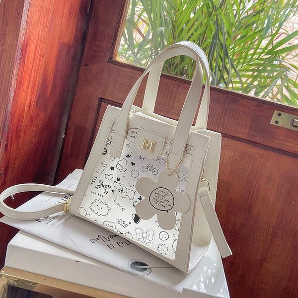 

evening bags niche design handbags all-match 2021 crossbody transparent bag summer handbag square shoulder width: 21cm