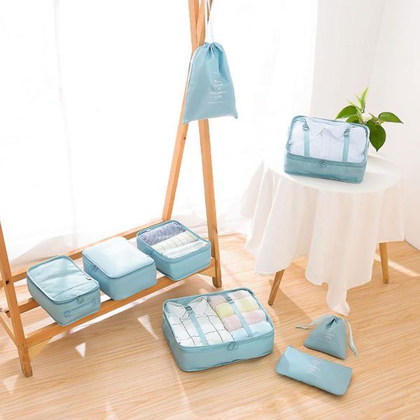 

storage bags travel organizer suitcase packing set cases portable luggage clothes shoe tidy pouch reusable
