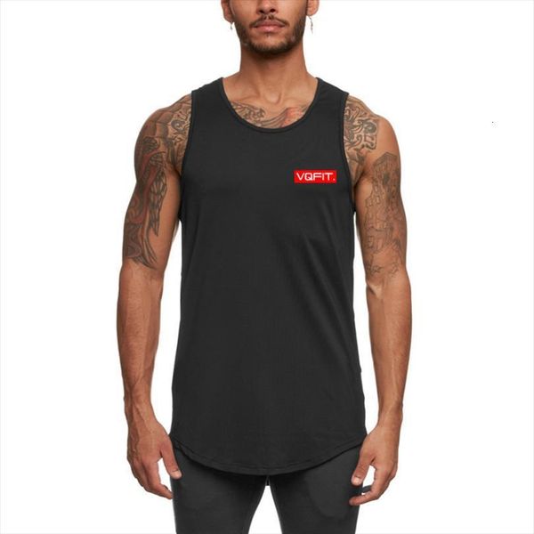 

brand musculation gym workout summer mesh tank men clothing bodybuilding singlets sleeveless casual fitness quick dry vest, White;black