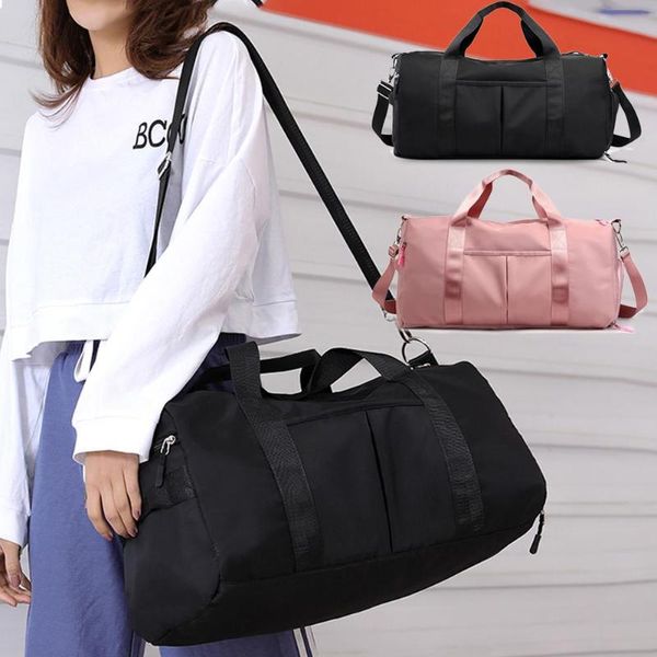 Sacos Ao Ar Livre Moda Grande Capacidade Homens Mulheres Fitness À Prova D 'Água Treinamento Handbags Nylon Yoga Mat Sport Gym Holdall Saco