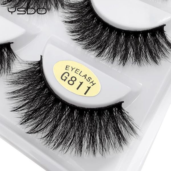 

5 pairs 3d mink eyelashes natural long lashes volume lash handmade makeupeyelashes fluffy1