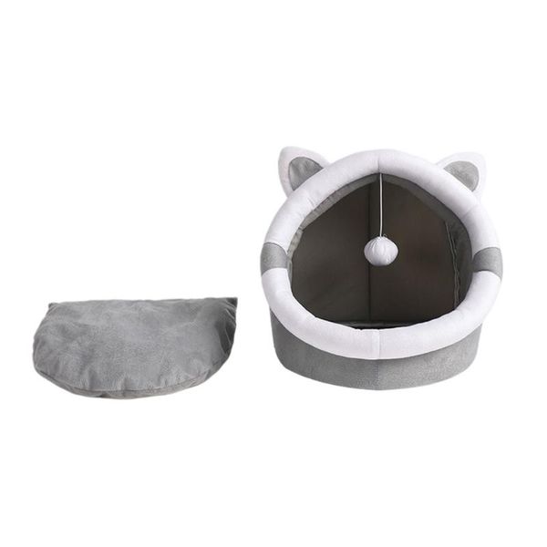

cat beds & furniture 1pc semi-enclosed bed comfortable house cozy pet warm nest